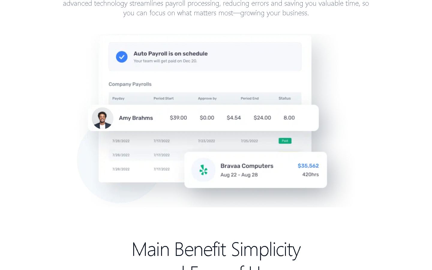 Simple Payroll screen 2